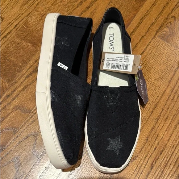 Toms Women's Black Slip-On Shoes - Picture 3 of 3
